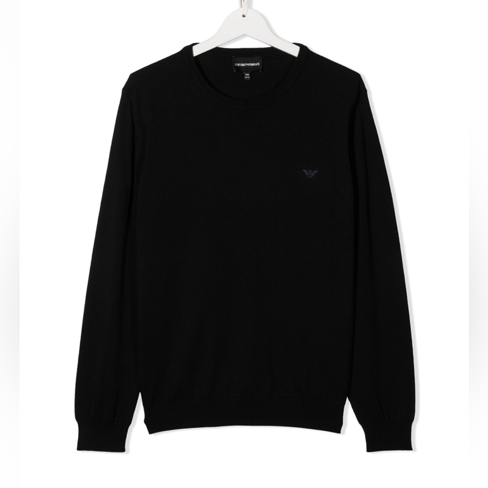 Emporio Armani kids Logo Embroidered Jumper